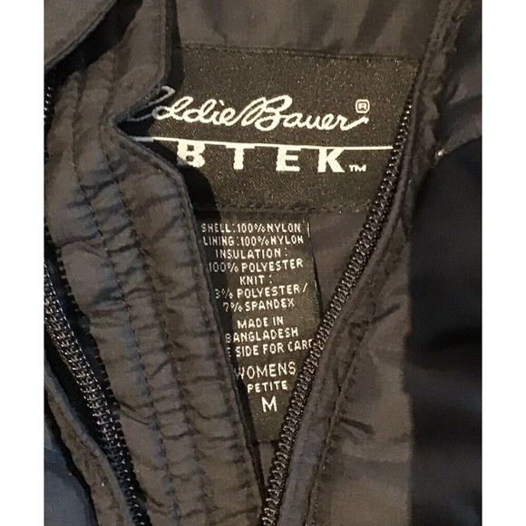Eddie Bauer Ebtek Vest Jacket Womens Size Medium M Black - Picture 6 of 9